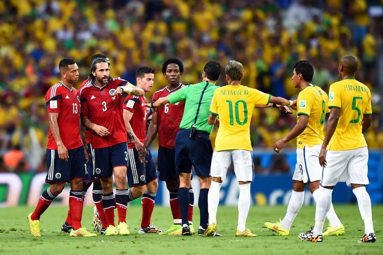 巴西vs哥伦比亚2014
